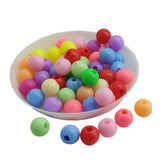 Plastic Beads 8x7 MM Hole:2.5 MM Round For Jewellery Making DIY Arts Crafts